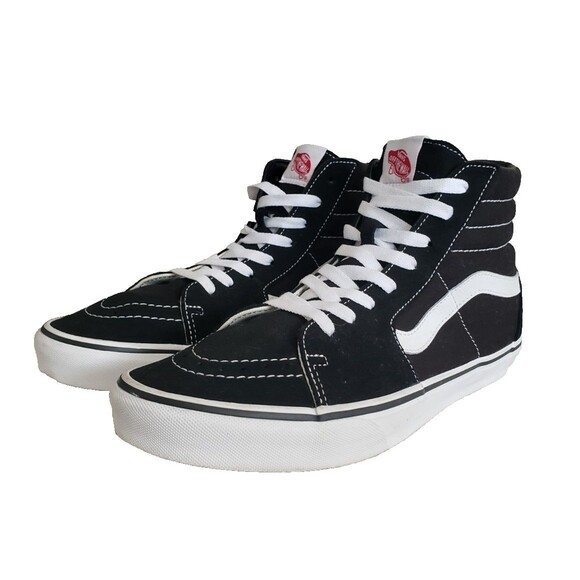 Vans Old Skool SK8 Hi Black White Men\'s Size 10.5 Suede High Top Sneakers Shoes main image 6
